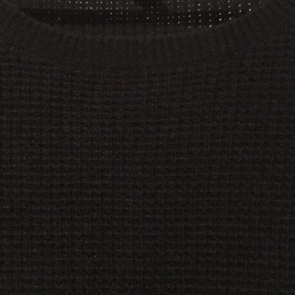 Waffle JCrew black sweater - Picture 2 of 3